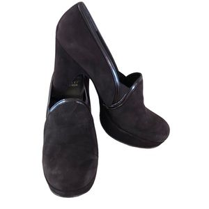 Stuart Weitzman Reunion Cola Brown Suede Platform Pump